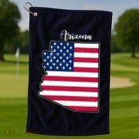 Arizona United States Map Golf Towel thumb 1