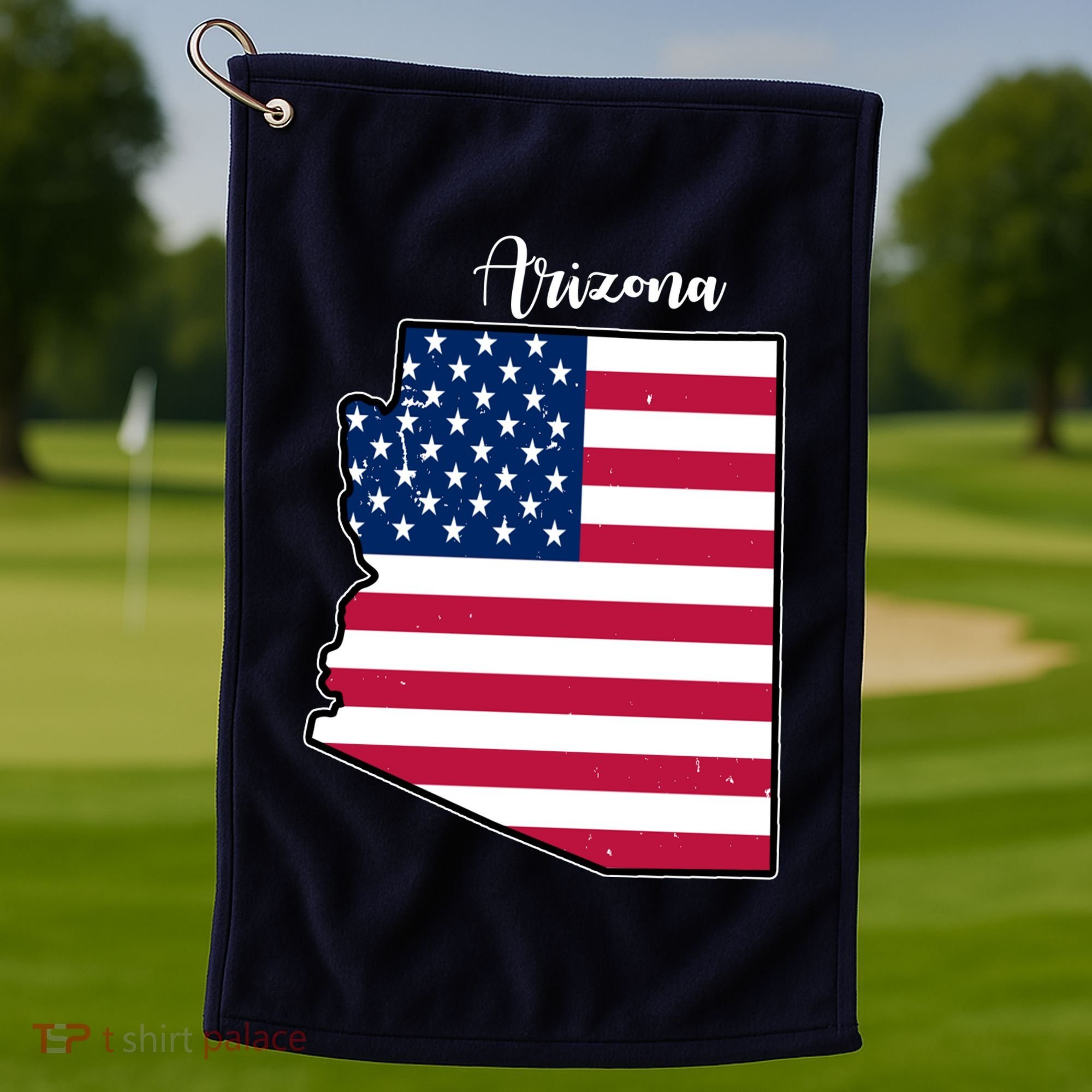 Arizona United States Map Golf Towel
