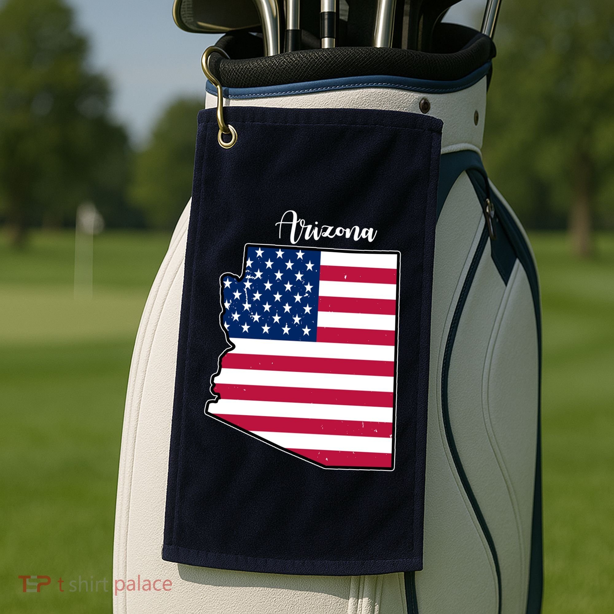 Arizona United States Map Golf Towel