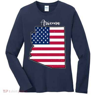 Arizona United States Map Women's Long Sleeve Shirt