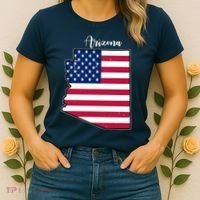 Arizona United States Map Women's T-Shirt thumb 2