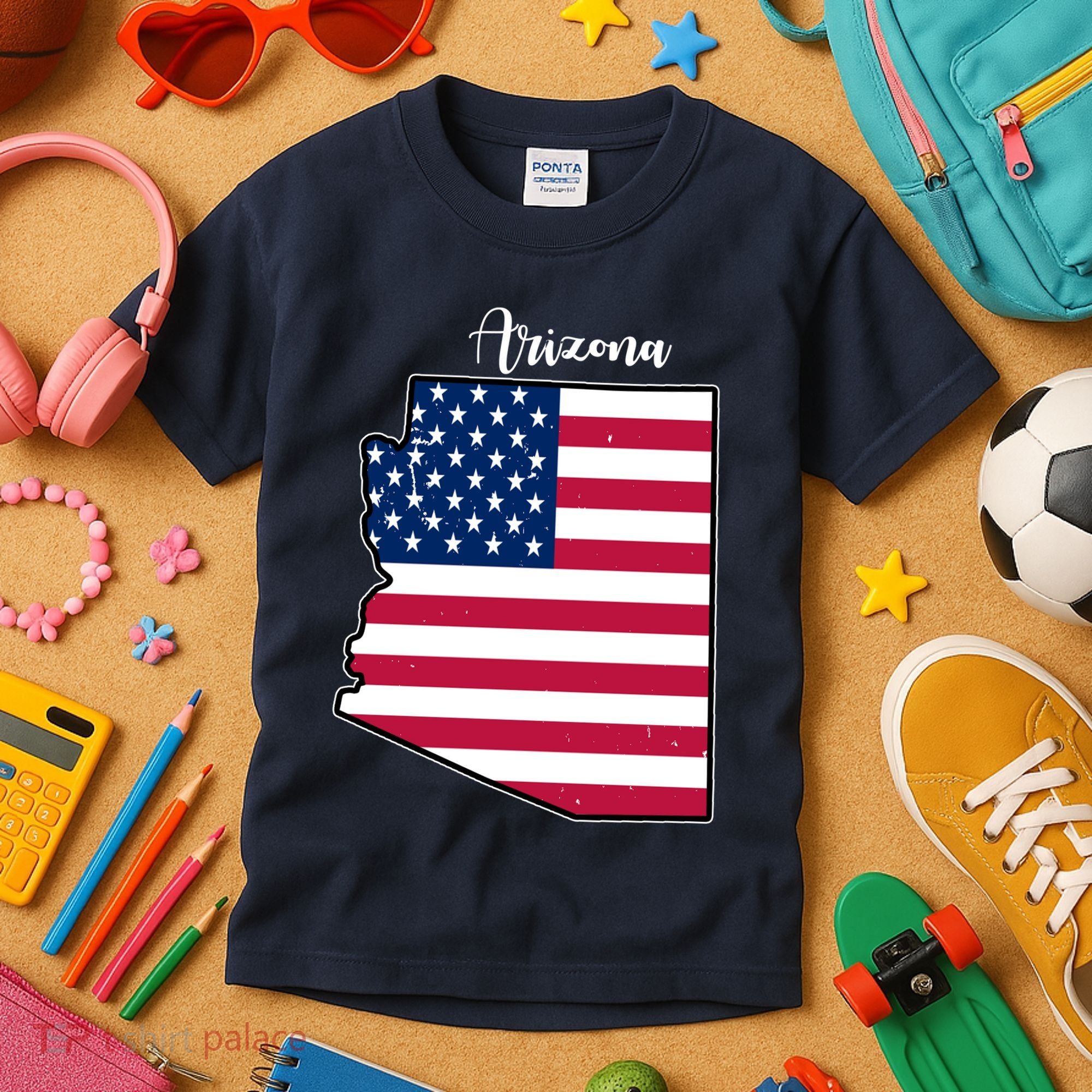 Arizona United States Map Kids T-Shirt