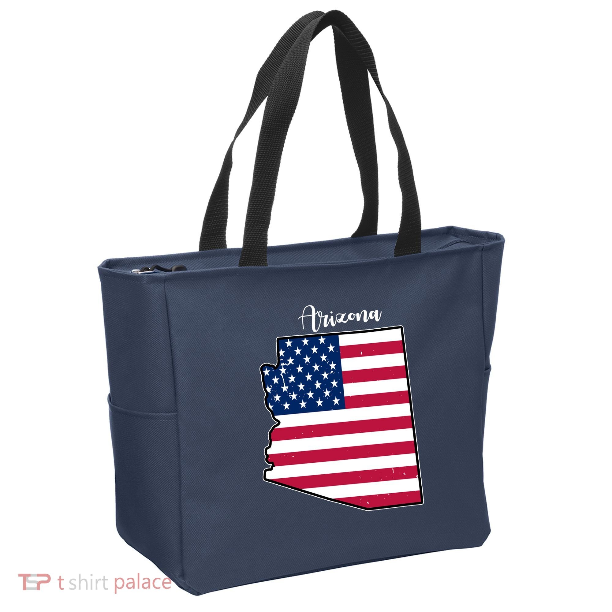Arizona United States Map Tote Bag
