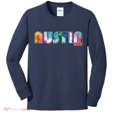 Austin Texas Kids Long Sleeve Shirt