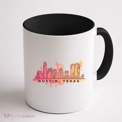 Austin Texas Skyline Coffee Mug back