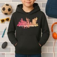 Austin Texas Skyline Kids Hoodie thumb 2