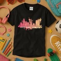 Austin Texas Skyline Kids T-Shirt thumb 3