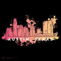 Austin Texas Skyline Kids T-Shirt thumb 4