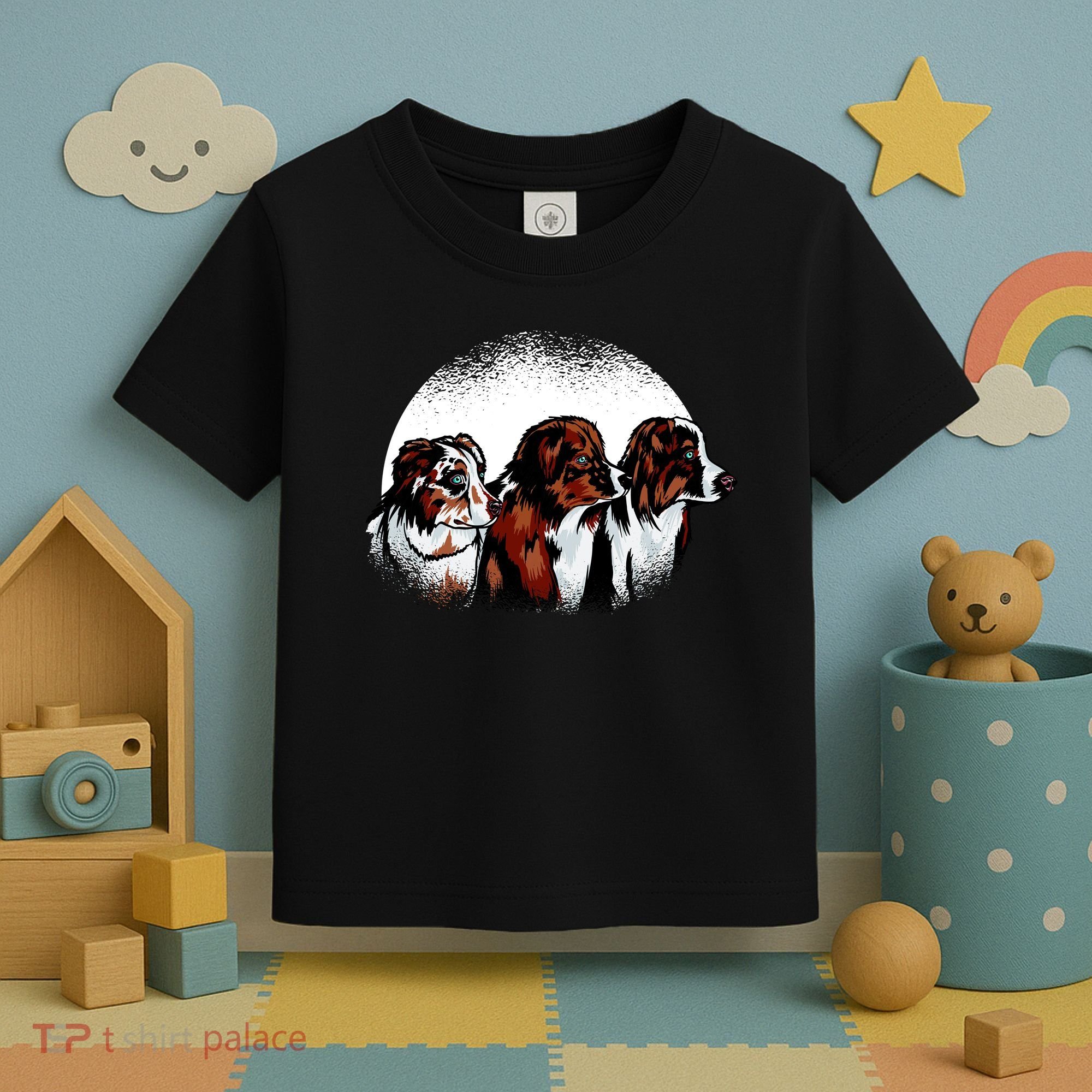 Australian Shepherd Dogs Toddler T-Shirt