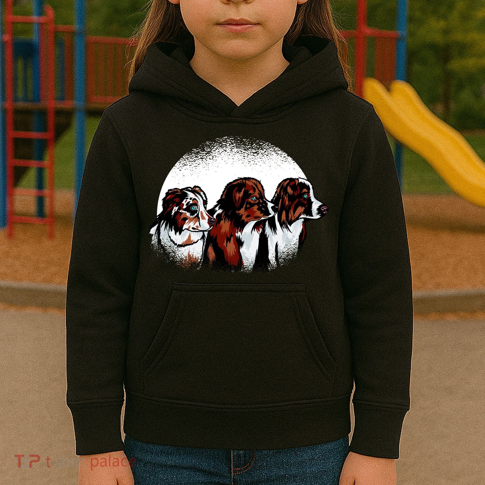 Australian Shepherd Dogs Kids Hoodie