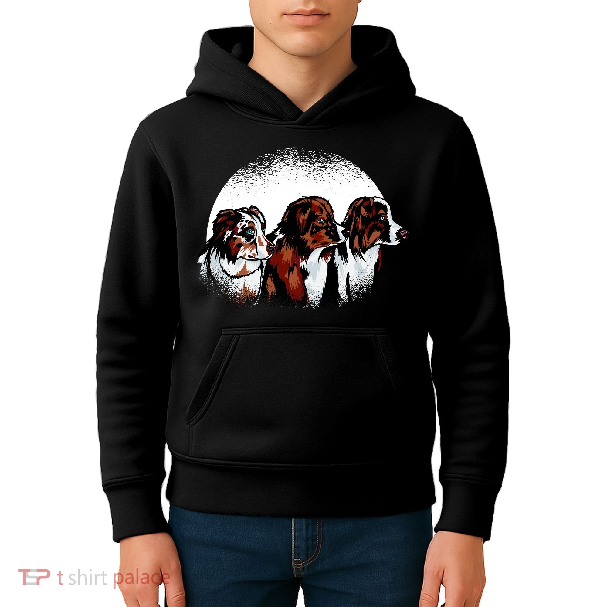Australian Shepherd Dogs Kids Hoodie