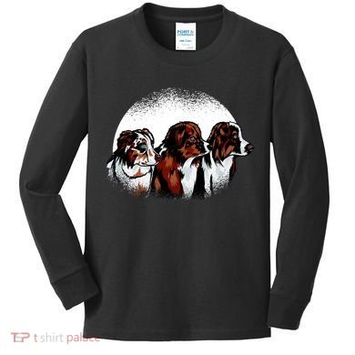 Australian Shepherd Dogs Kids Long Sleeve Shirt
