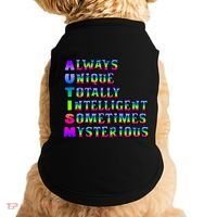 Always Unique Totally Intelligent Sometimes Mysterious Autism Awareness Doggie Tank thumb 0