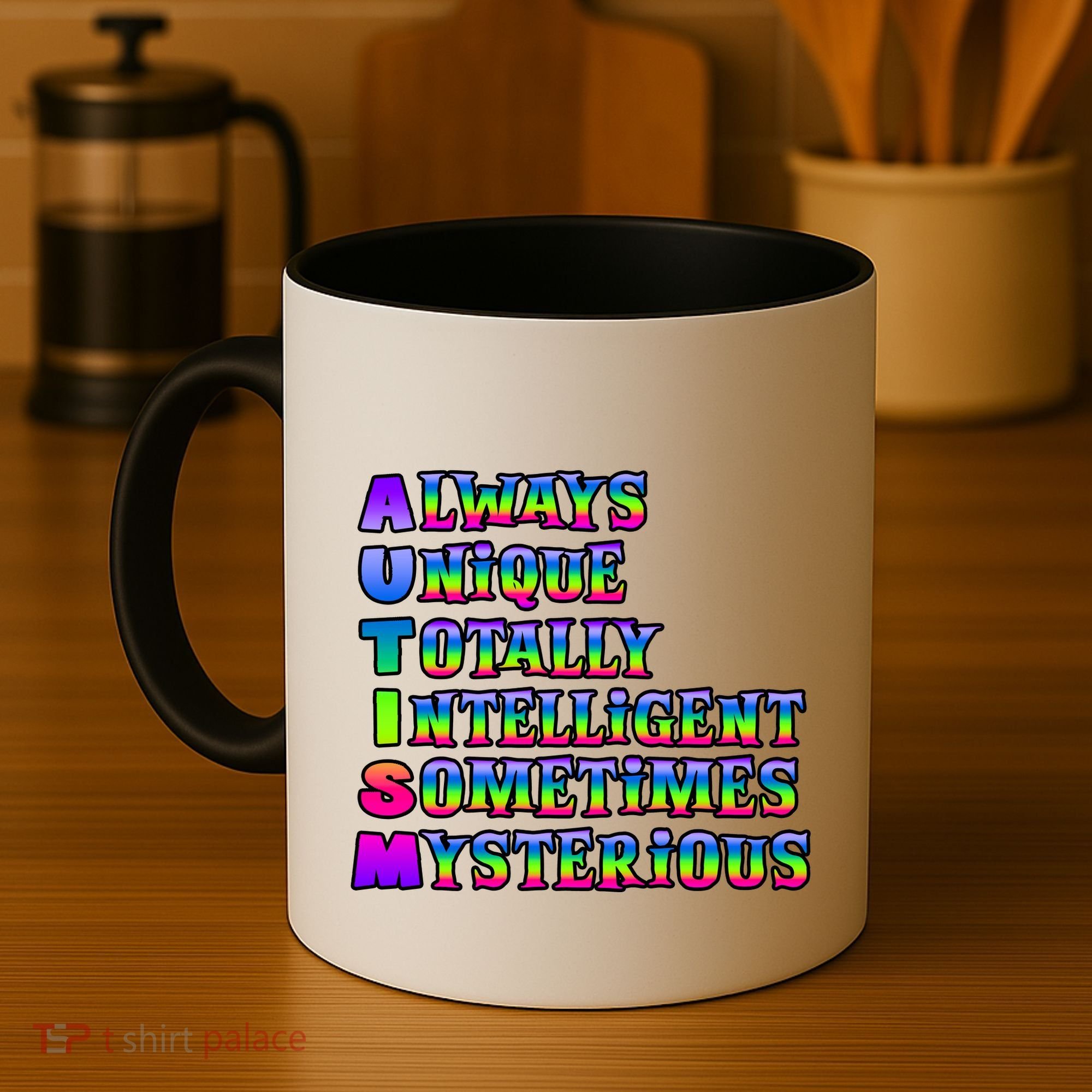 Always Unique Totally Intelligent Sometimes Mysterious Autism Awareness Coffee Mug