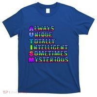 Always Unique Totally Intelligent Sometimes Mysterious Autism Awareness T-Shirt thumb 0