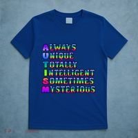 Always Unique Totally Intelligent Sometimes Mysterious Autism Awareness T-Shirt thumb 5