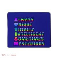 Always Unique Totally Intelligent Sometimes Mysterious Autism Awareness Mousepad thumb 0