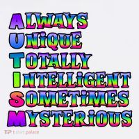 Always Unique Totally Intelligent Sometimes Mysterious Autism Awareness Comfort Colors Garment-Dyed Hooded Sweatshirt thumb 2