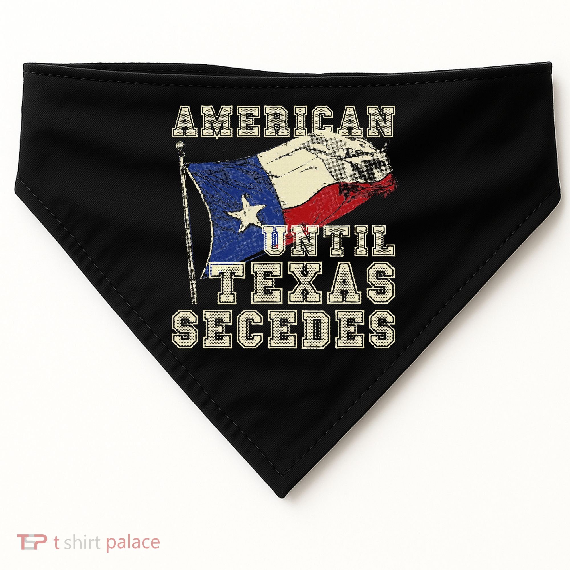 American Until Texas Secedes Texas USA-Made Doggie Bandana