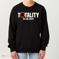 American US Total Totality 04.08.2024 Solar Lunar Eclipse Women's Sweatshirt thumb 0