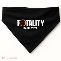 American US Total Totality 04.08.2024 Solar Lunar Eclipse USA-Made Doggie Bandana thumb 0