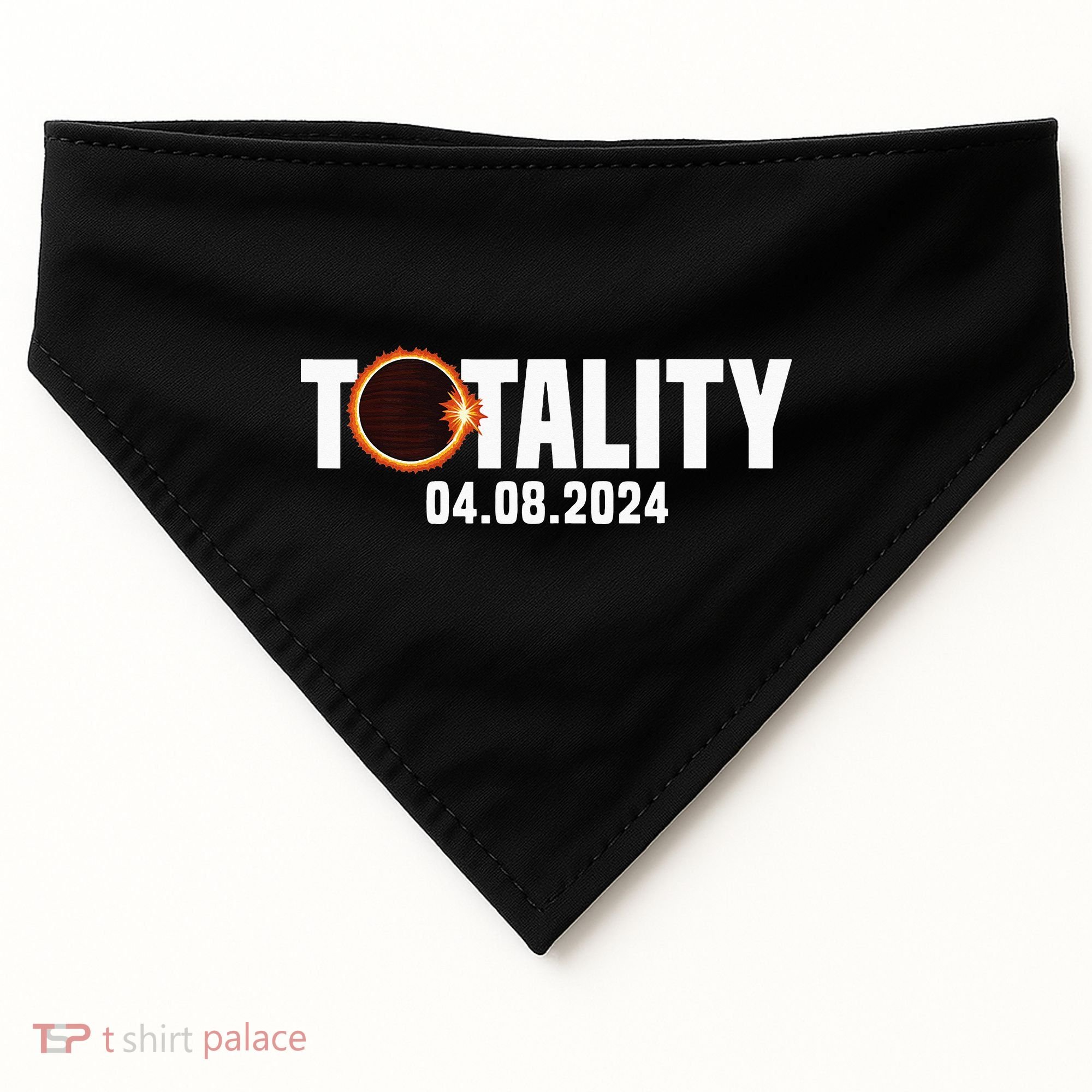 American US Total Totality 04.08.2024 Solar Lunar Eclipse USA-Made Doggie Bandana