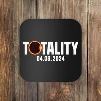 American US Total Totality 04.08.2024 Solar Lunar Eclipse Coaster thumb 0