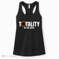 American US Total Totality 04.08.2024 Solar Lunar Eclipse Women's Tank Top thumb 0