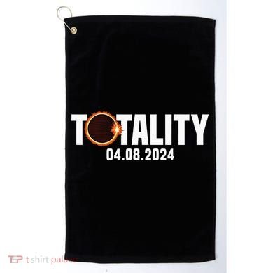 American US Total Totality 04.08.2024 Solar Lunar Eclipse Golf Towel