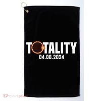 American US Total Totality 04.08.2024 Solar Lunar Eclipse Golf Towel thumb 0