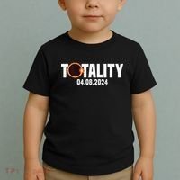 American US Total Totality 04.08.2024 Solar Lunar Eclipse Toddler T-Shirt thumb 2