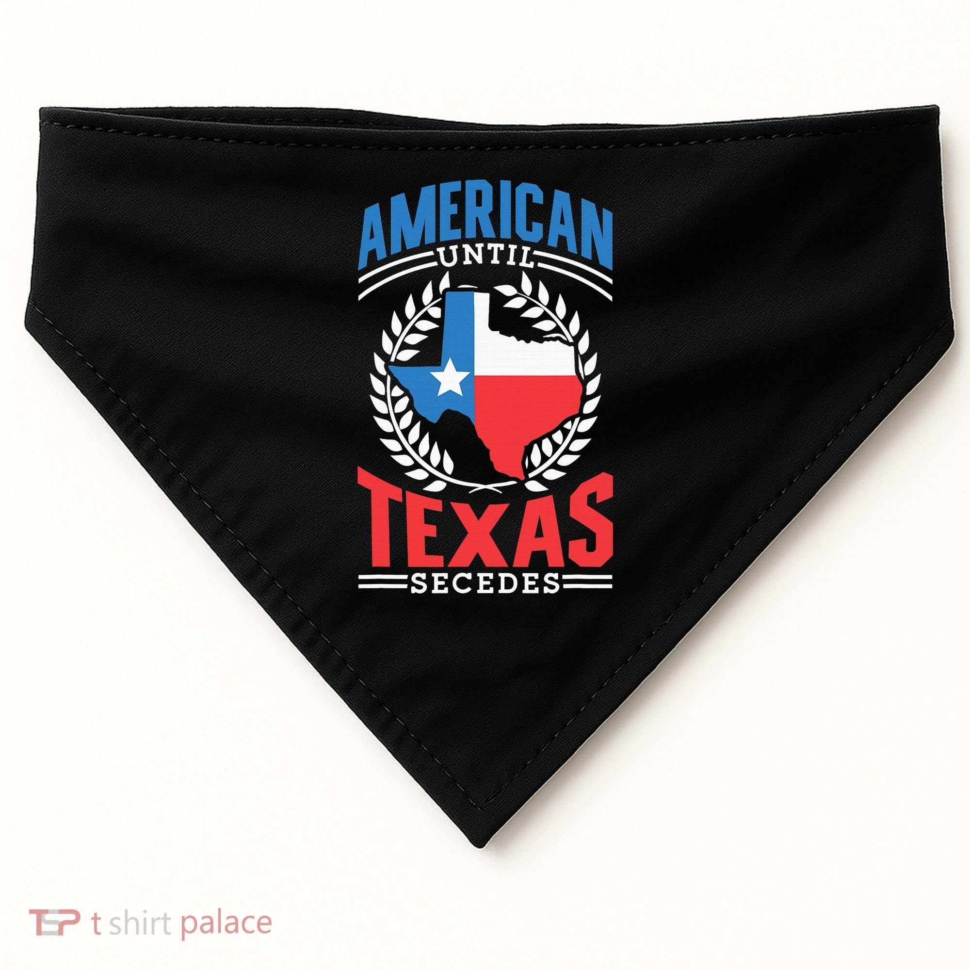 American Until Texas Secedes Sayings Patriotic Texan Pride USA-Made Doggie Bandana