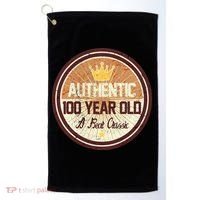 Authentic 100 Year Old Classic 100th Birthday Golf Towel thumb 0