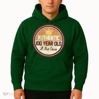 Authentic 100 Year Old Classic 100th Birthday Hoodie thumb 2