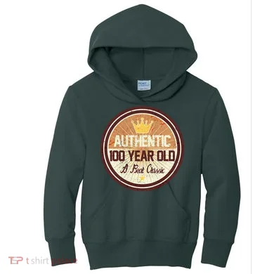 Authentic 100 Year Old Classic 100th Birthday Kids Hoodie