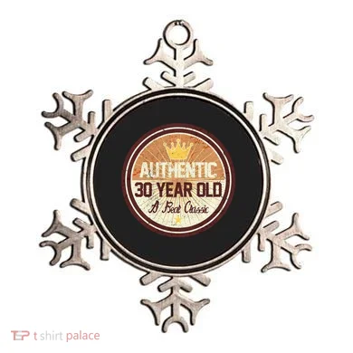 Authentic 30 Year Old Classic 30th Birthday Ornament