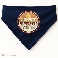 Authentic 30 Year Old Classic 30th Birthday USA-Made Doggie Bandana thumb 0