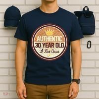 Authentic 30 Year Old Classic 30th Birthday T-Shirt thumb 6