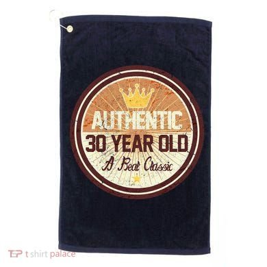 Authentic 30 Year Old Classic 30th Birthday Golf Towel