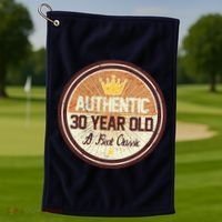 Authentic 30 Year Old Classic 30th Birthday Golf Towel thumb 1