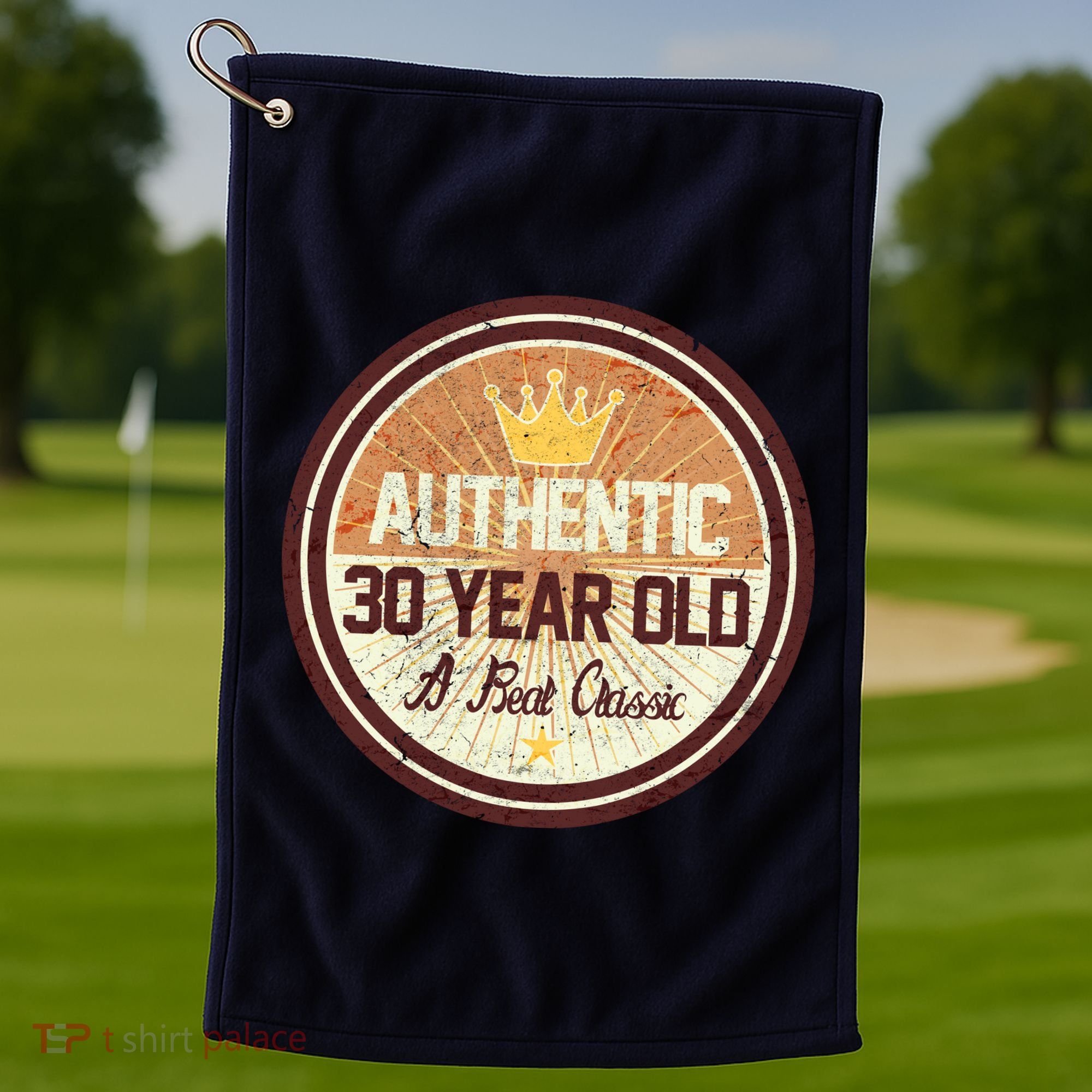 Authentic 30 Year Old Classic 30th Birthday Golf Towel