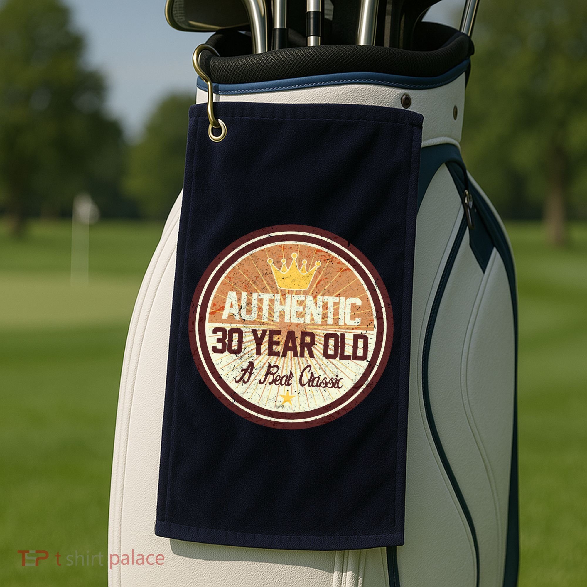Authentic 30 Year Old Classic 30th Birthday Golf Towel
