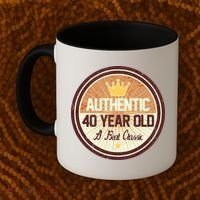Authentic 40 Year Old Classic 40th Birthday Coffee Mug thumb 2