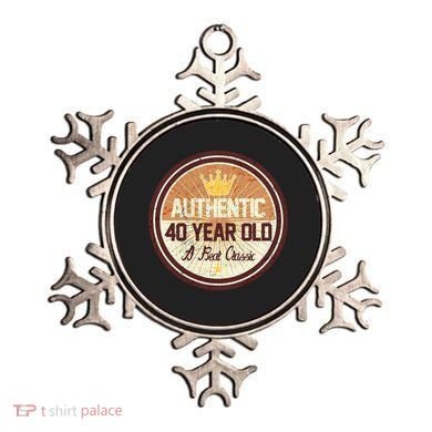 Authentic 40 Year Old Classic 40th Birthday Ornament
