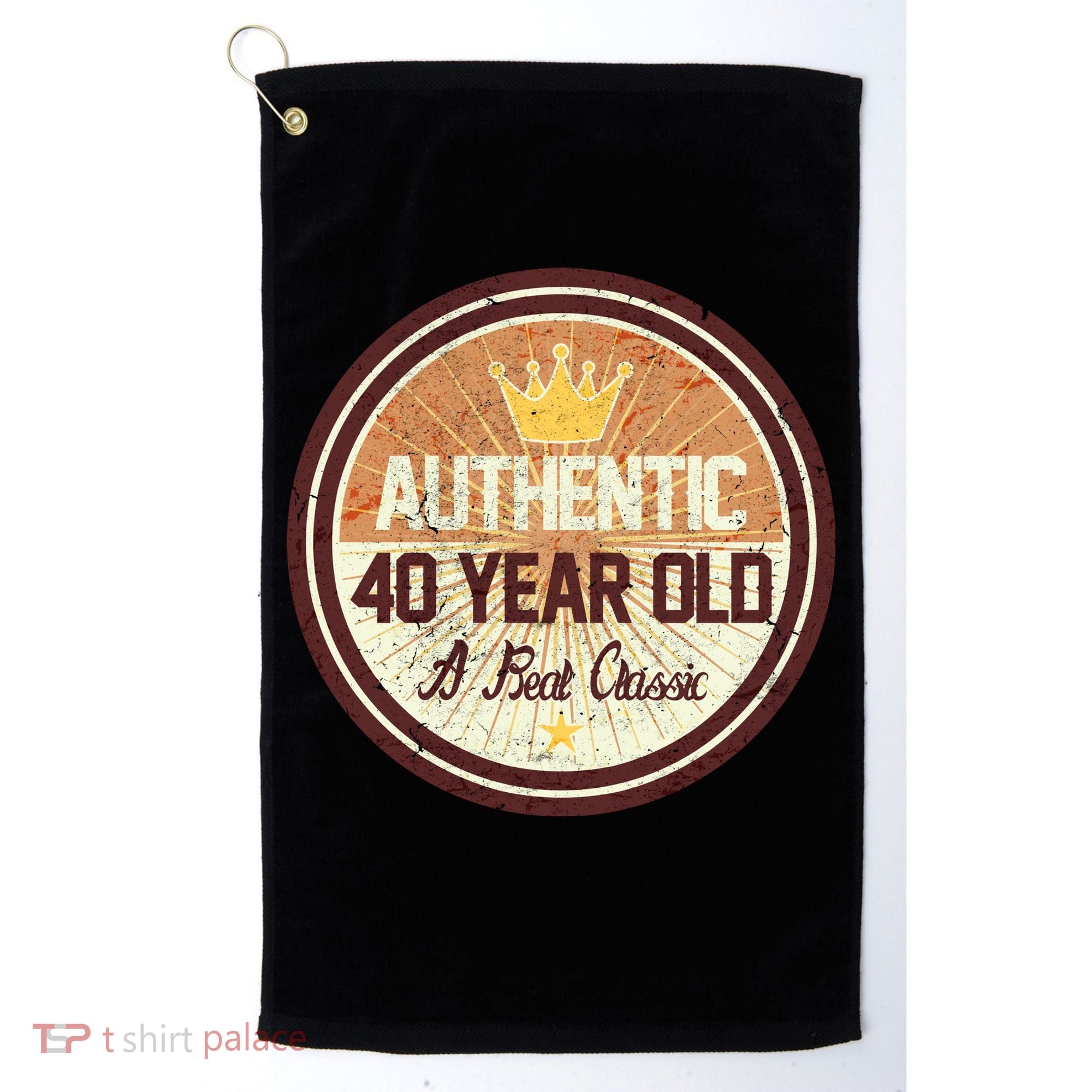 Authentic 40 Year Old Classic 40th Birthday Golf Towel