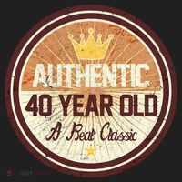 Authentic 40 Year Old Classic 40th Birthday Golf Towel thumb 3