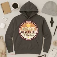 Authentic 40 Year Old Classic 40th Birthday Hoodie thumb 3