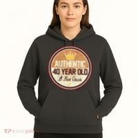 Authentic 40 Year Old Classic 40th Birthday Hoodie thumb 5