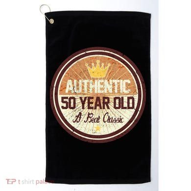 Authentic 50 Year Old Classic 50th Birthday Golf Towel