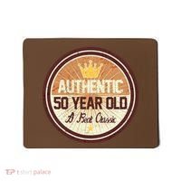 Authentic 50 Year Old Classic 50th Birthday Mousepad thumb 0